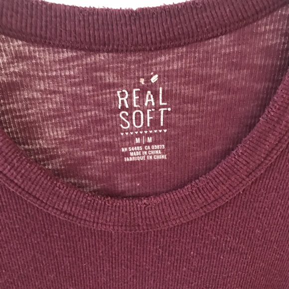 Aerie, long sleeve, rib knit top. M - Picture 2 of 2